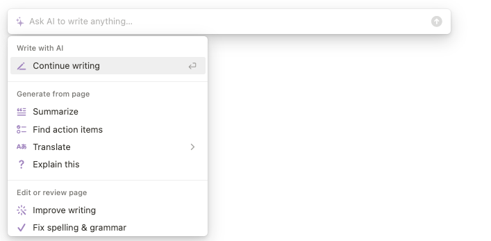 Notion AI Notion AI