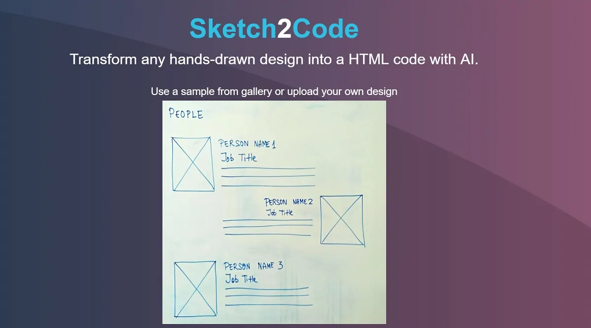 Sketch2Code Sketch2Code