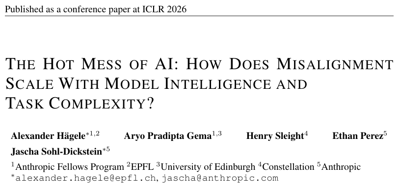 Anthropic重磅研究:AI终极风险不是觉醒,而是随机崩溃 Anthropic重磅研究:AI终极风险不是觉醒,而是随机崩溃